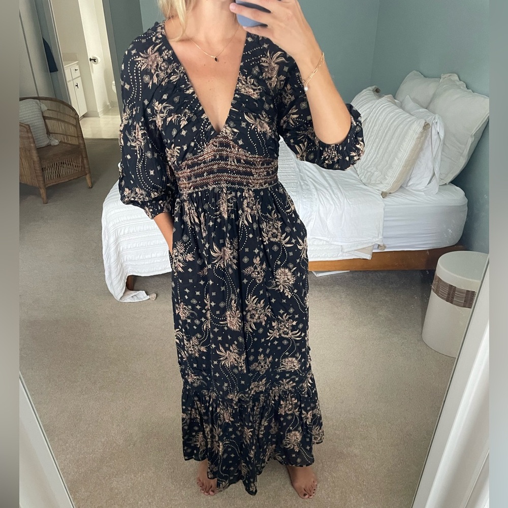 Free People Floral Maxi Dress